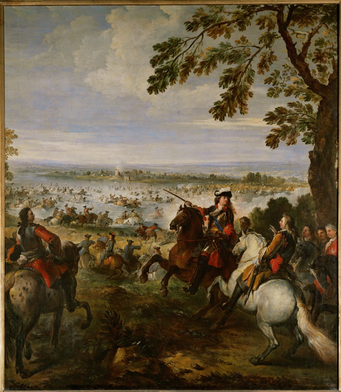 Die Armee von Ludwig XIV. überquert den Rhein am 12. Juni von Joseph Parrocel