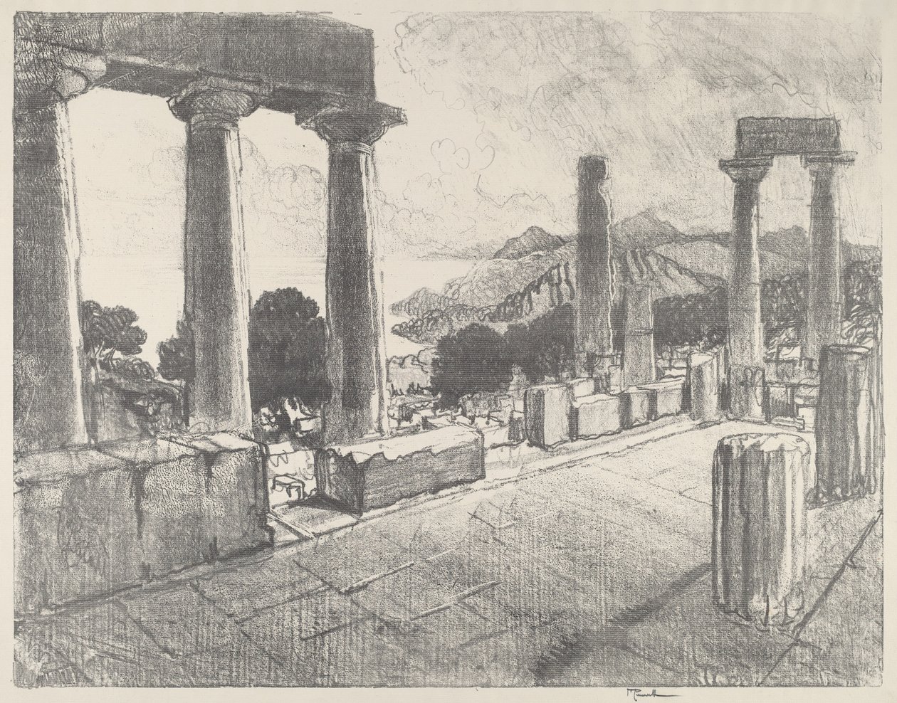 Ägina, der Schwarzwald von Joseph Pennell