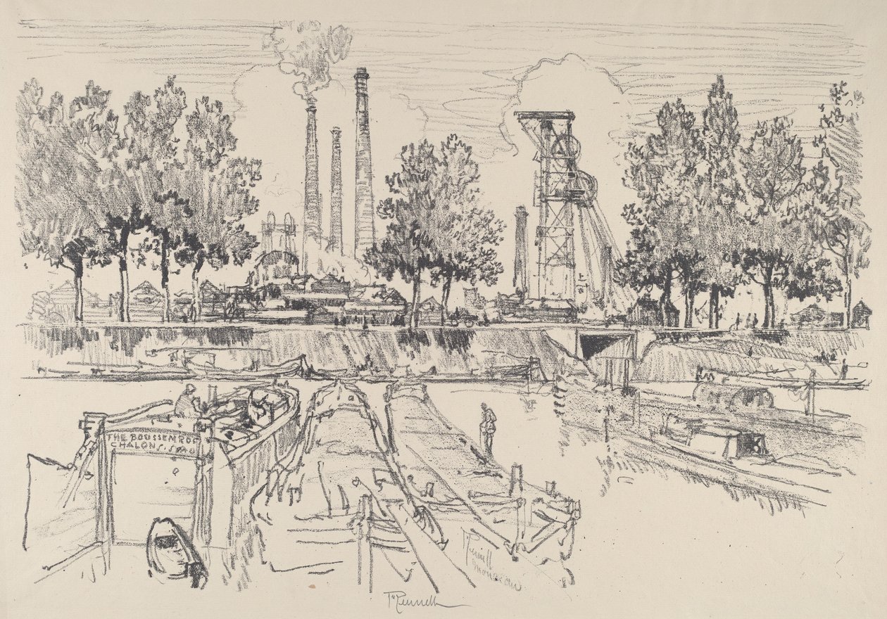 Kohleminen, Monceau, Frankreich von Joseph Pennell