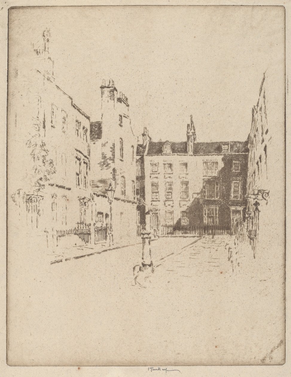 Cowley Street, Westminster von Joseph Pennell