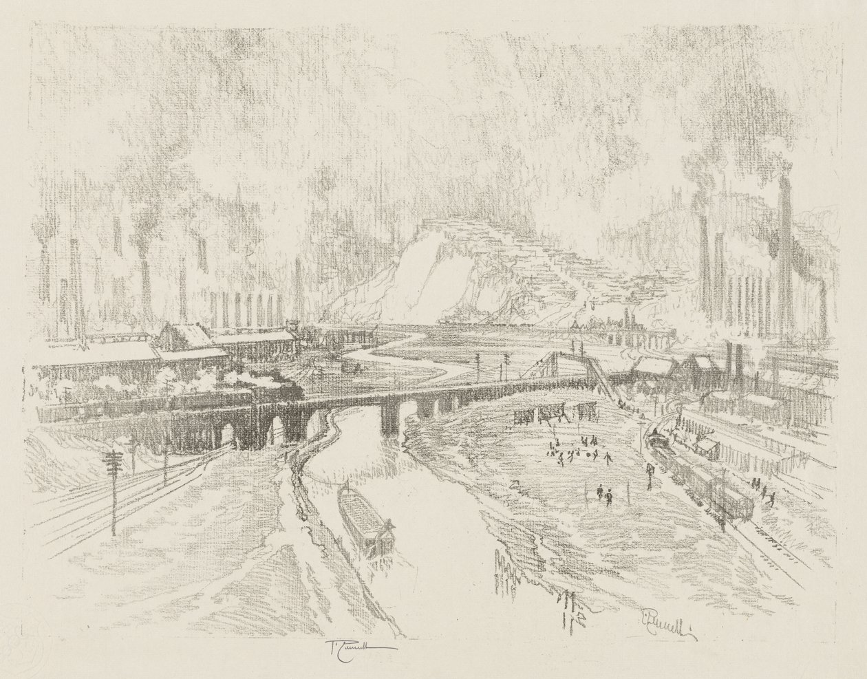 Englische Kriegsarbeit: Munitionsstadt von Joseph Pennell