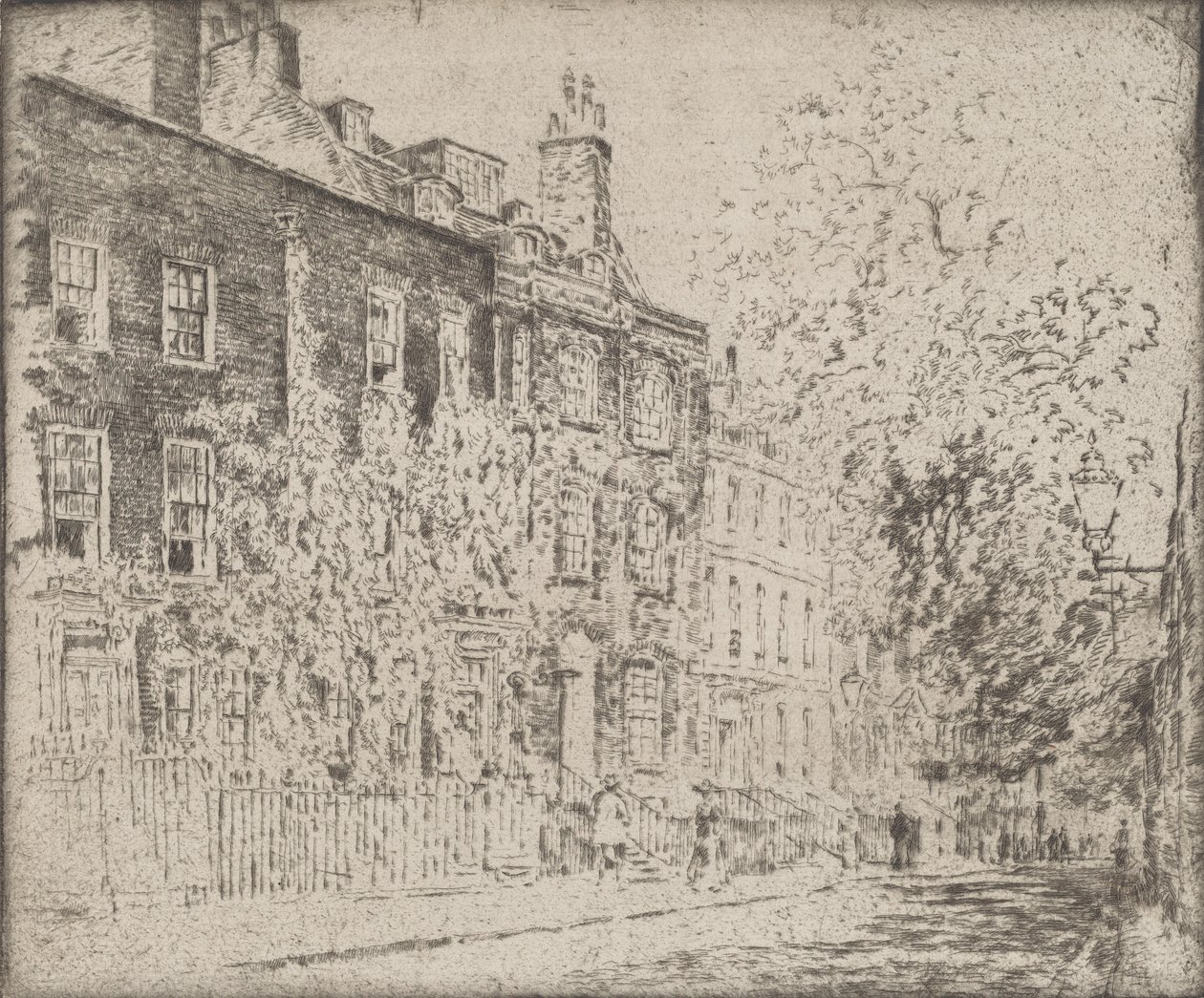 Great College Street, Westminster, 1904 von Joseph Pennell