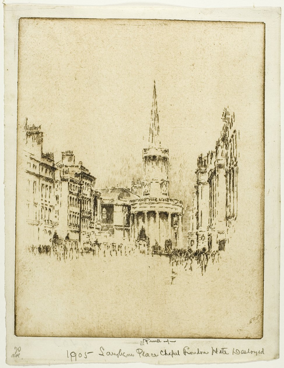 Langham Place Kapelle von Joseph Pennell