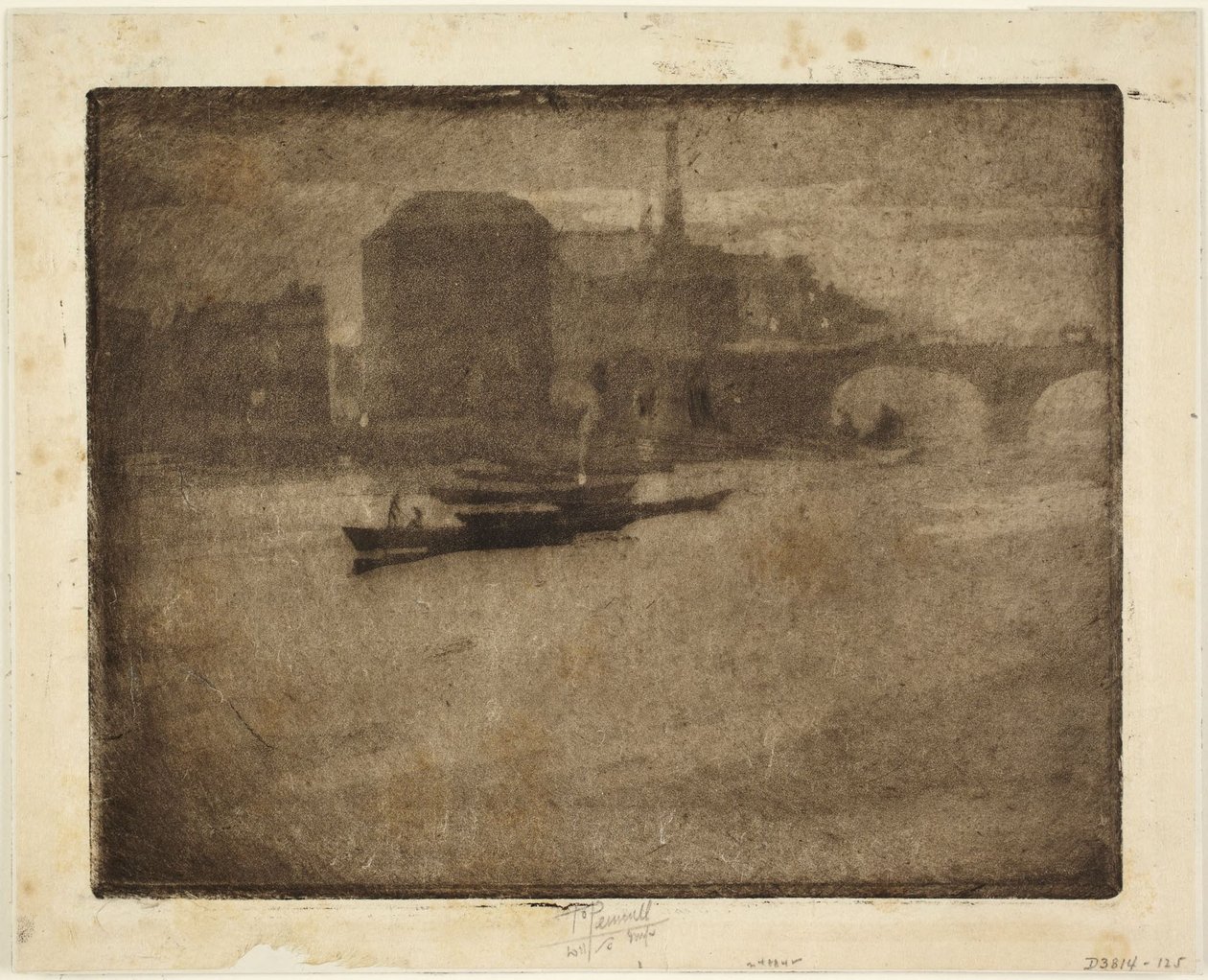 Nebel über der Themse von Joseph Pennell