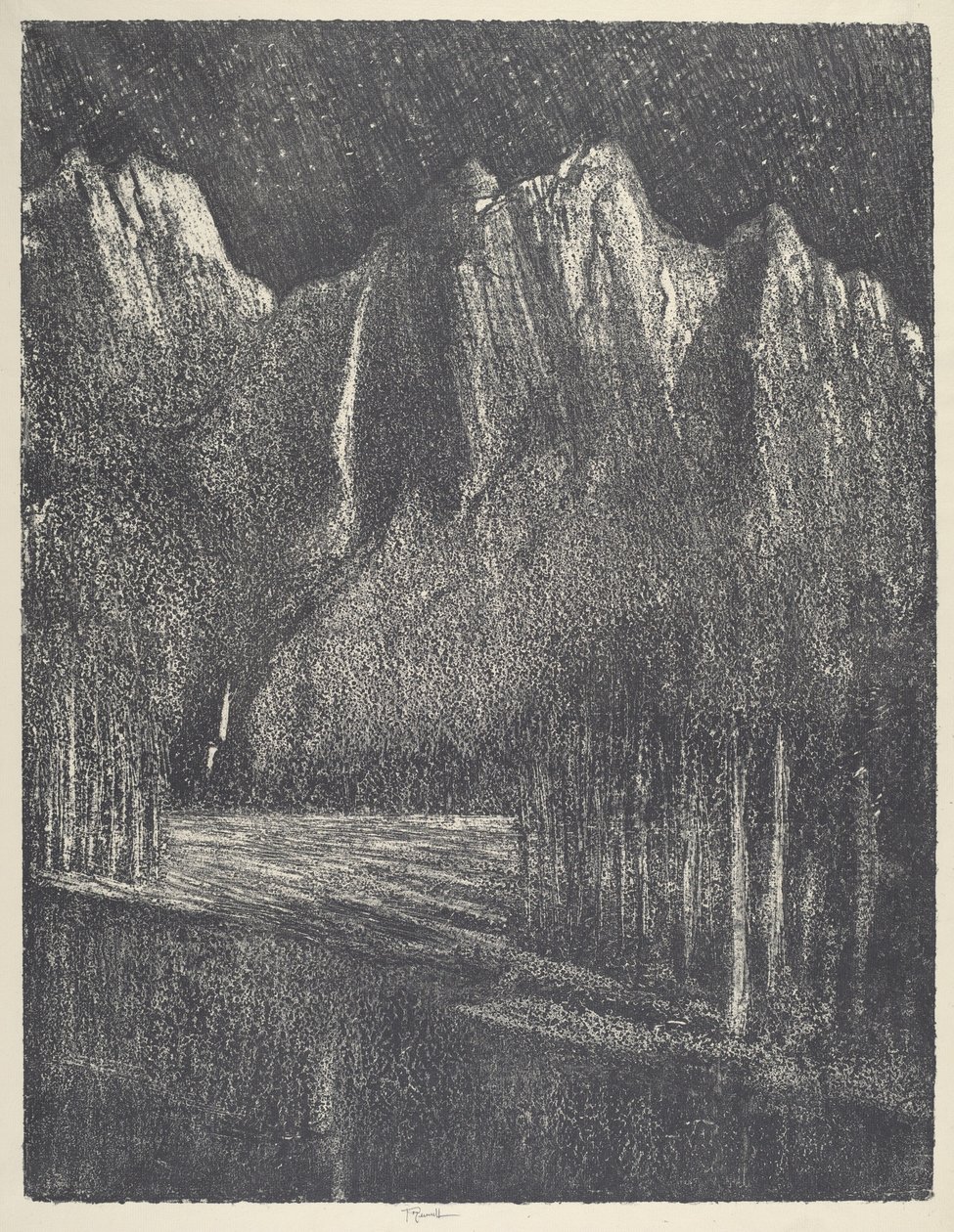 Nacht im Yosemite, 1912 von Joseph Pennell