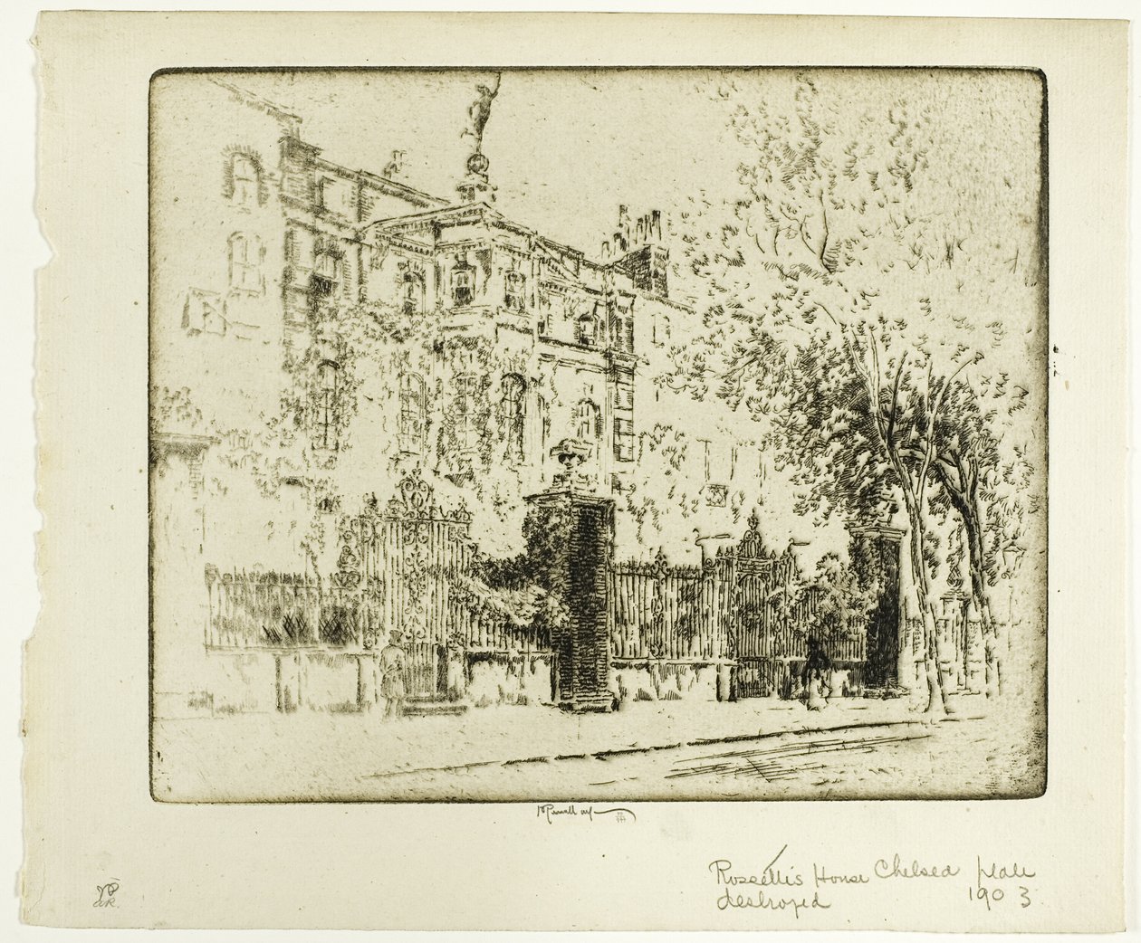 Rossettis Haus von Joseph Pennell