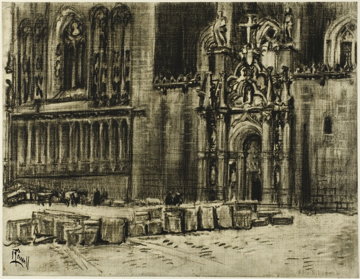 St. Juan de los Reyes, die Tür und die Ketten von Joseph Pennell