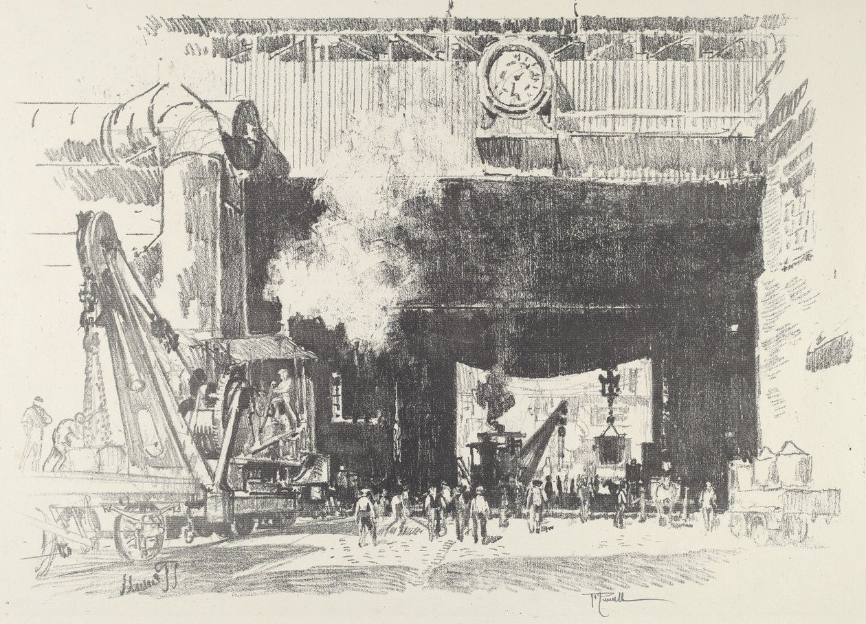 Das große Tor des großen Ladens, 1916 von Joseph Pennell