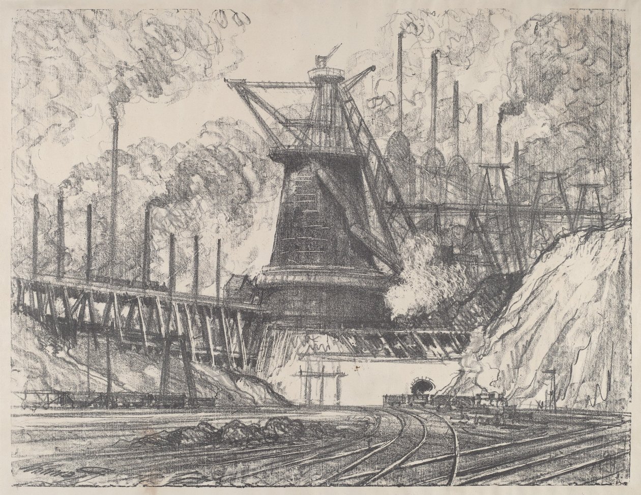 Die große Fabrik, Gary, Indiana von Joseph Pennell