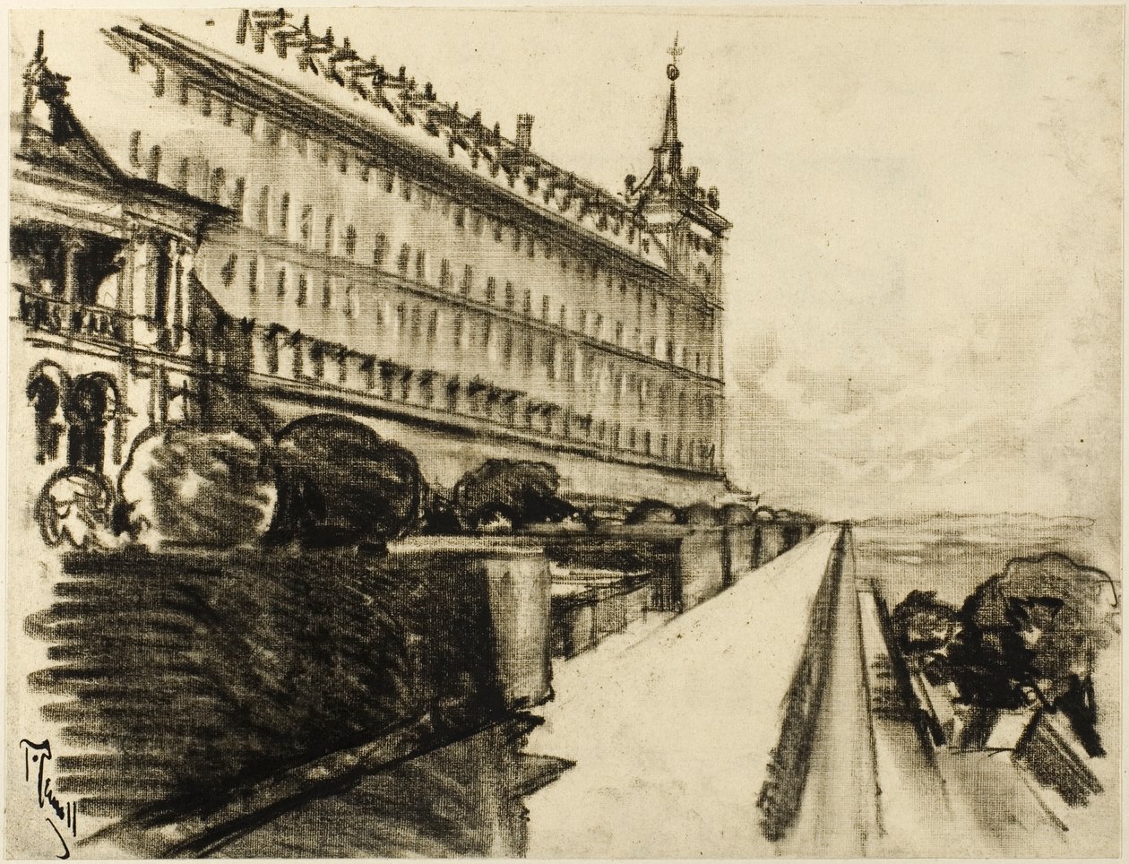 Das endlose Escorial von Joseph Pennell