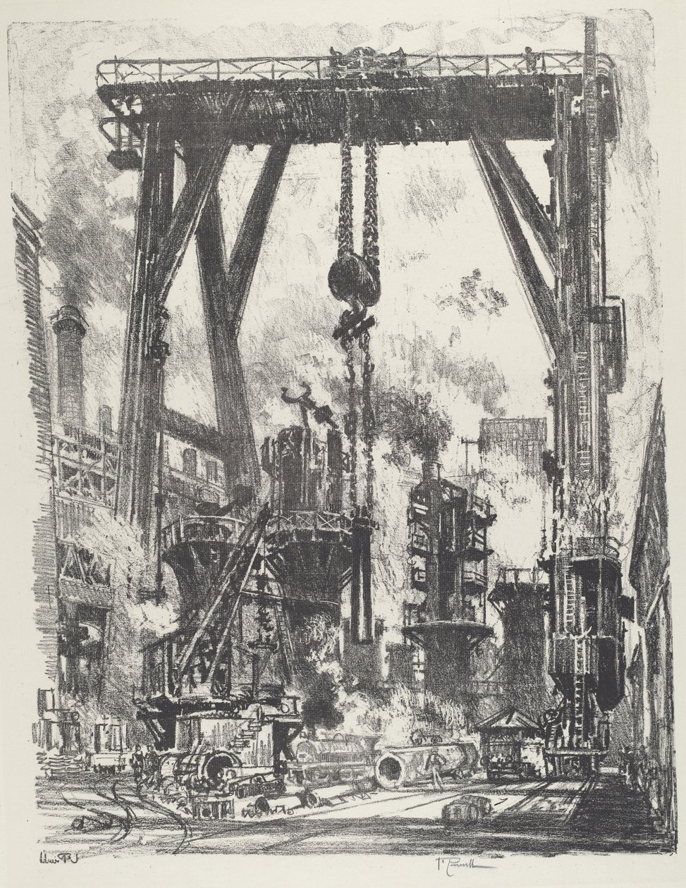 Die Alte Geschützgrube von Joseph Pennell