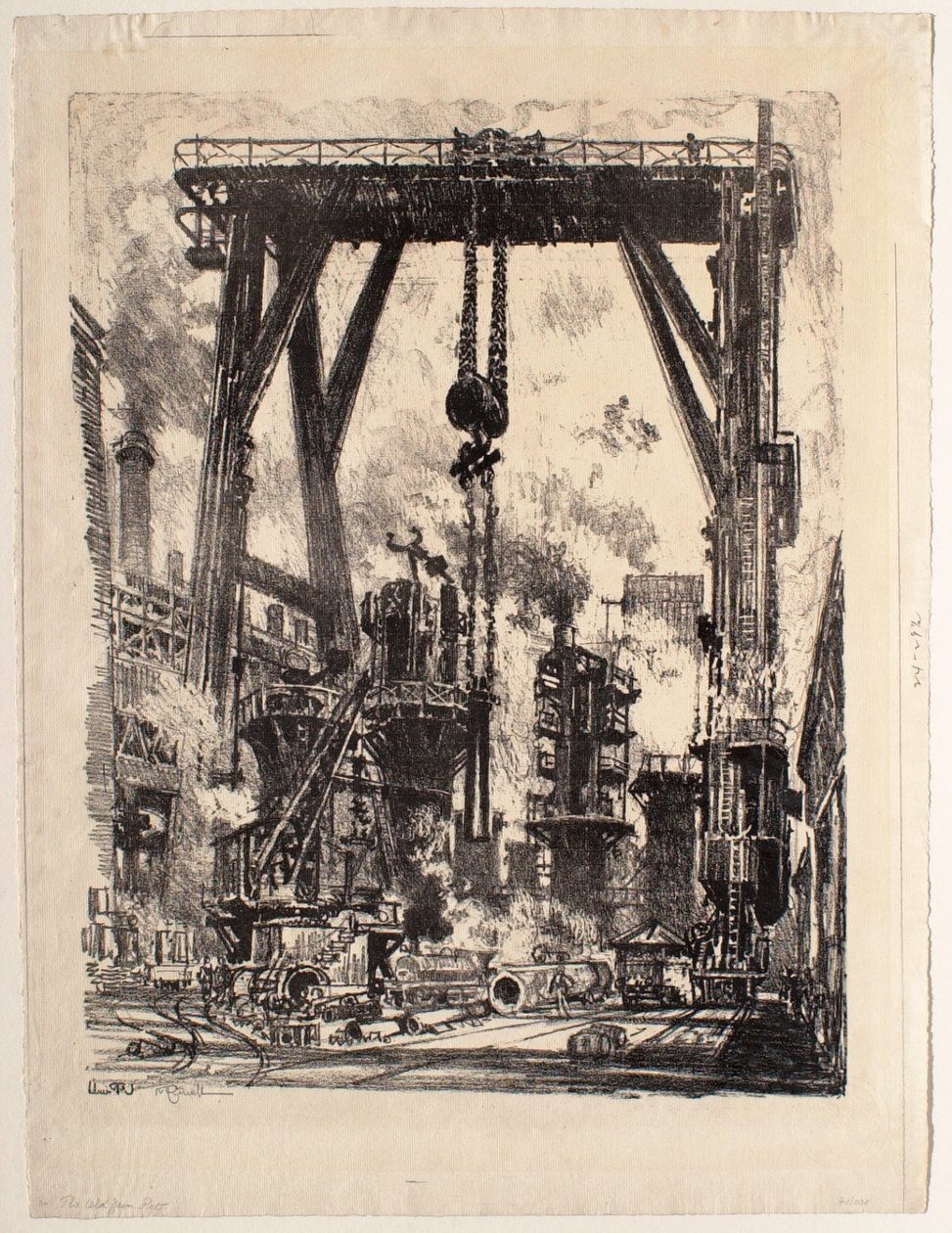 Die alte Geschützstellung von Joseph Pennell