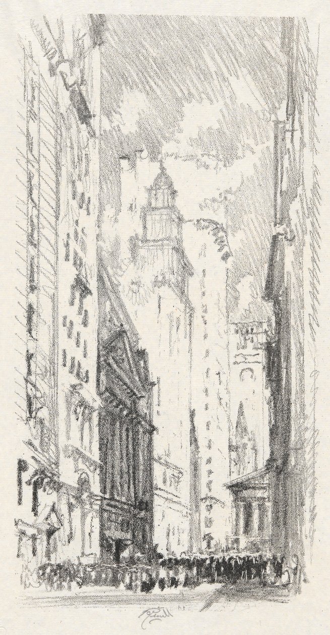 Die Börse, Nr. 4 in der Iconophile Club Sammlung von Joseph Pennell