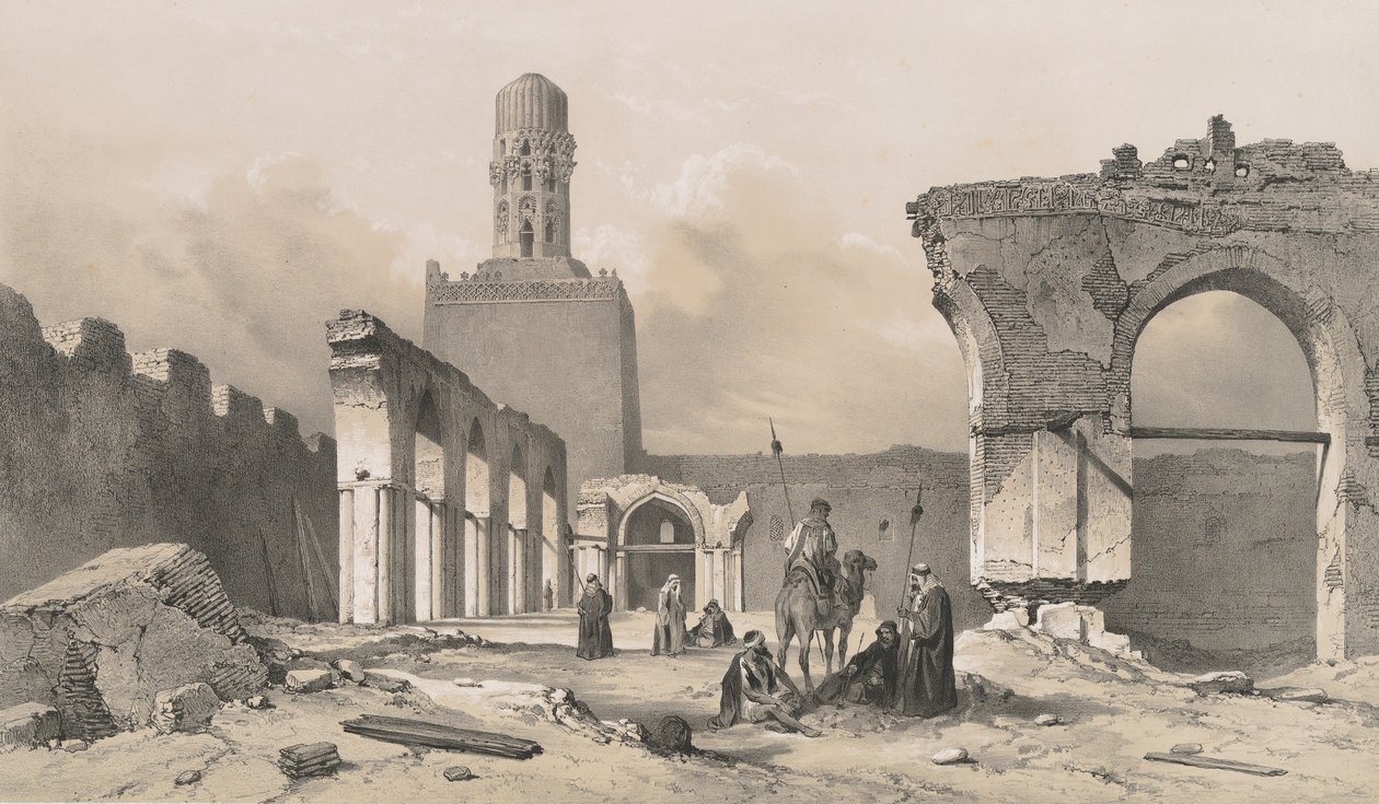14. Moschee el Hakem, in Kairo, 1843 von Joseph Philibert Girault De Prangey