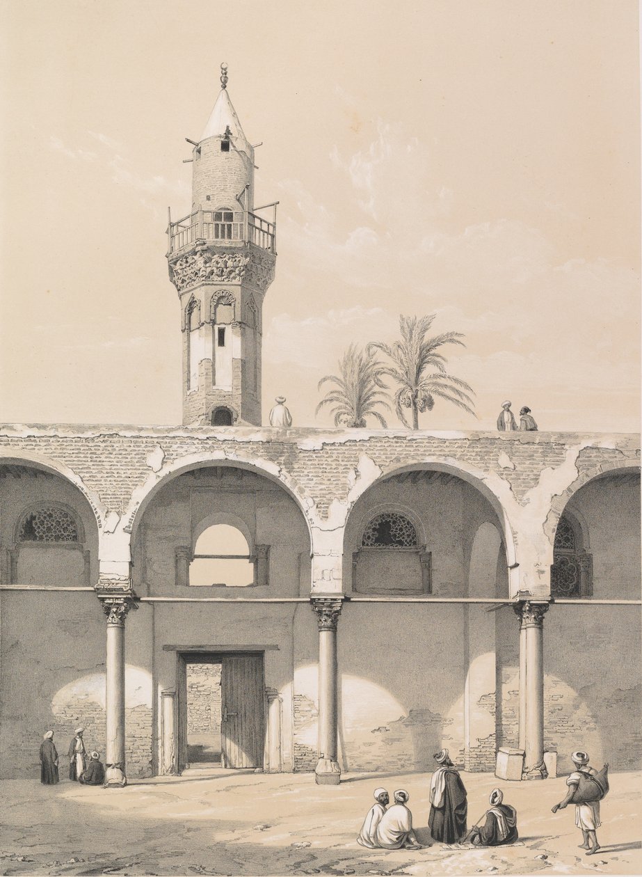 Moschee von Amrou, in Kairo, 1843 von Joseph Philibert Girault De Prangey