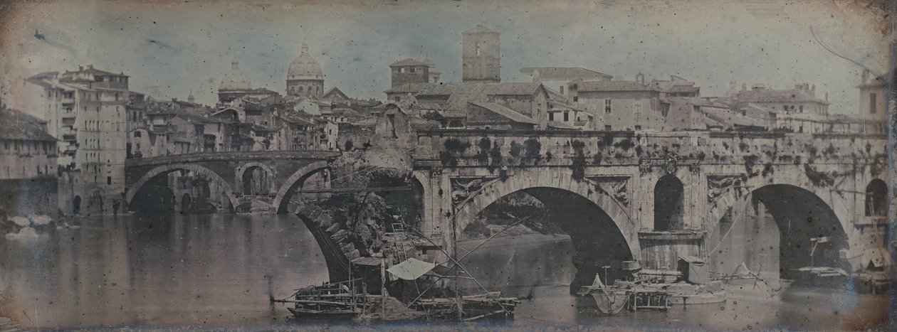 Ponte Rotto Pons Aemilius, Rom von Joseph Philibert Girault De Prangey