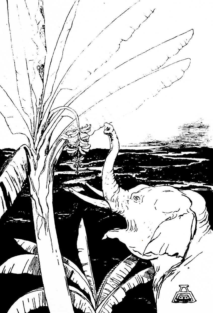 Illustration eines Elefanten von Kipling von Joseph Rudyard Kipling