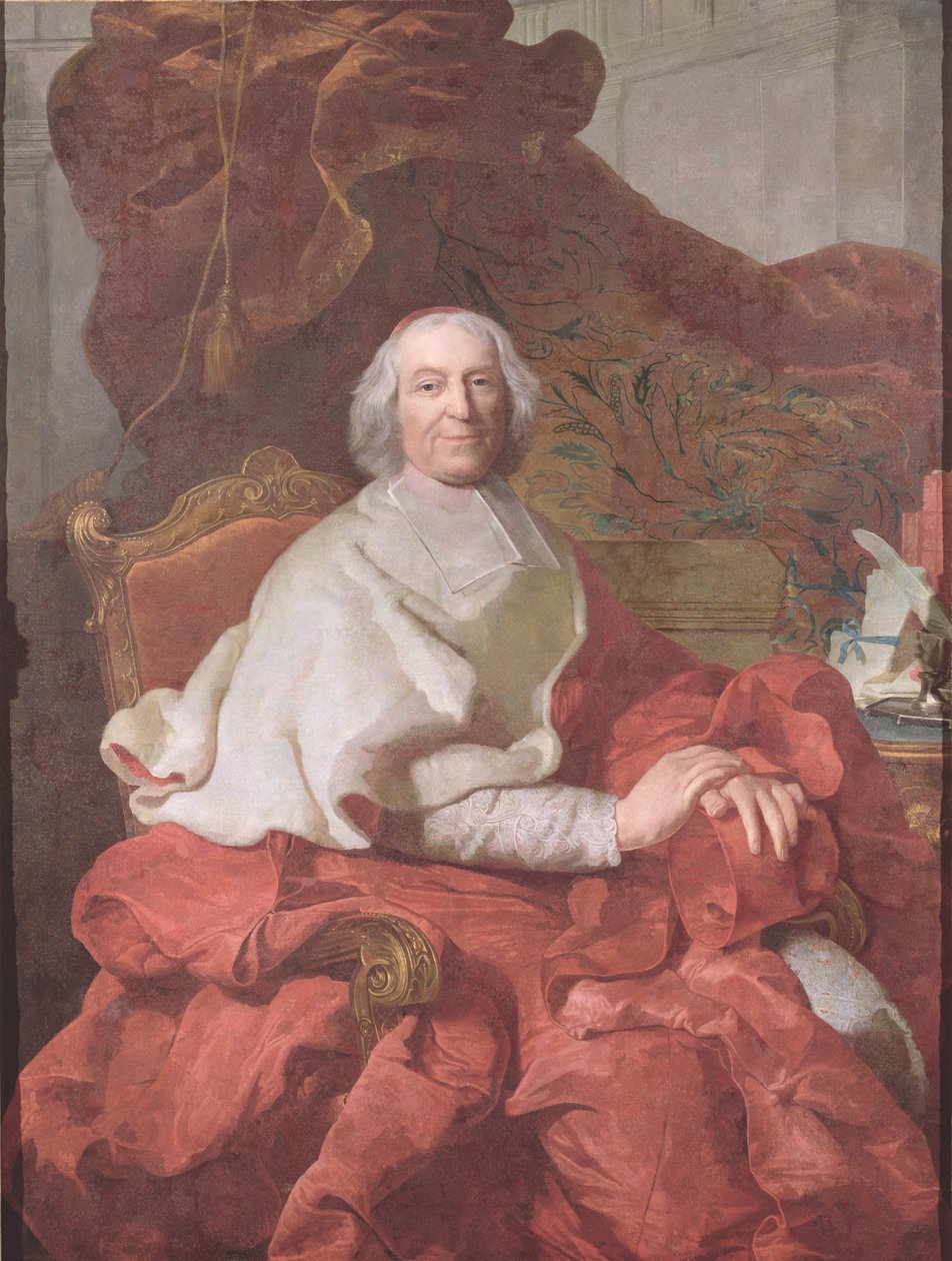 Kardinal Andre Hercule de Fleury, Bischof von Fregus und Premierminister von Ludwig XV. von Joseph Siffred Duplessis