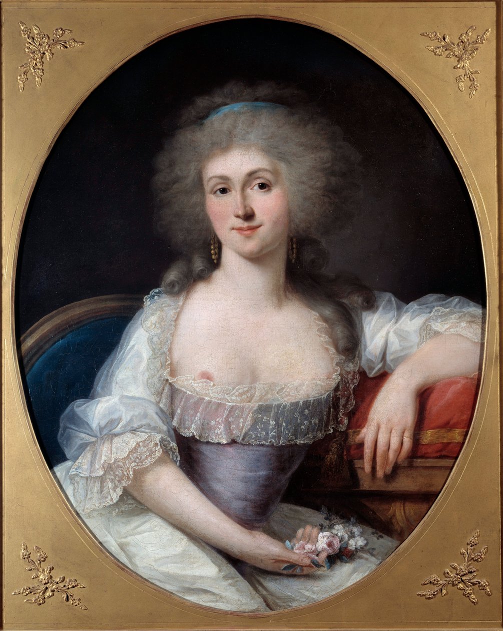 Porträt von Marie Thérèse Louise de Savoie Carignan, Prinzessin de Lamballe (1749-1792) von Joseph Siffred Duplessis