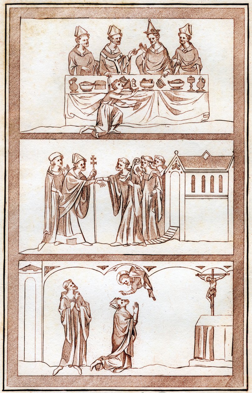 Das Leben von Thomas Becket, 1801 von Joseph Strutt
