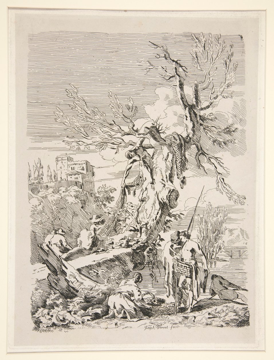 Die Rückkehr vom Fischen von Claude Joseph Vernet