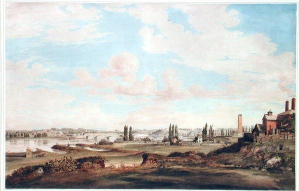 Ansicht von Philadelphia und dem Schuylkill River, ca. 1816 von Joseph Watson
