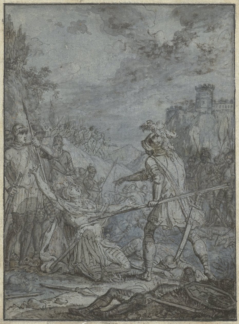 Übergabe eines Heerführers (Gruppe gleichartiger Illustrationen mit Rittern und Reitern) von Joseph Werner