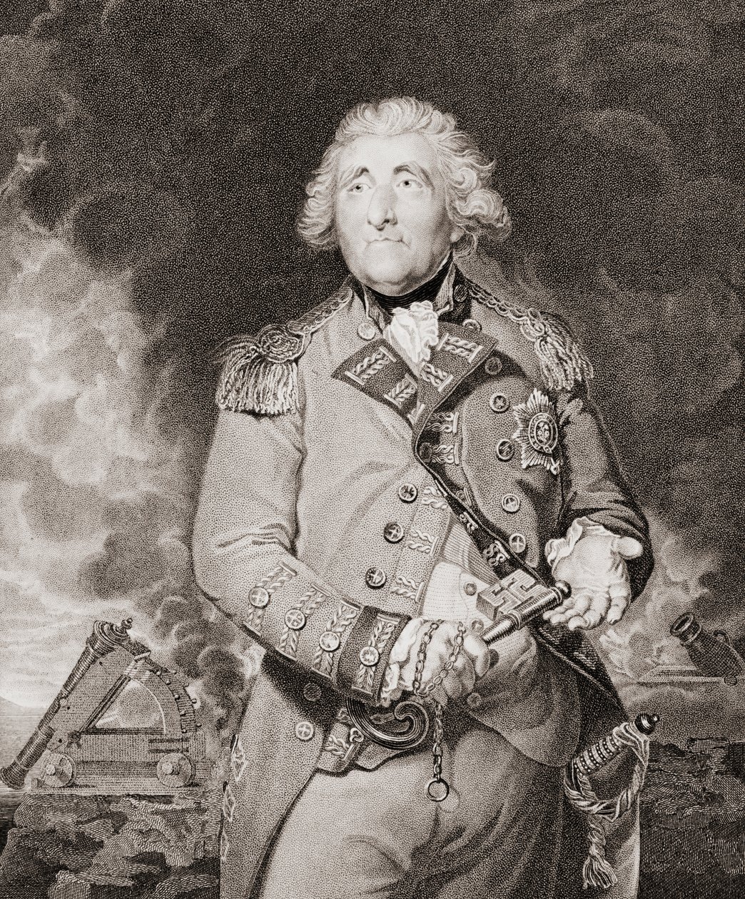 George Augustus Elliott, Lord Heathfield von Joshua (after) Reynolds