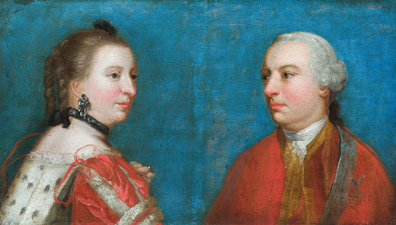 Porträt des 1. Herzogs und der 1. Herzogin von Northumberland von Joshua (after) Reynolds