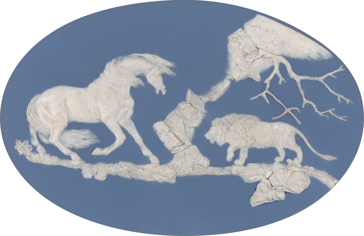 Pferd erschreckt durch einen Löwen (Episode A) von Josiah Wedgwood