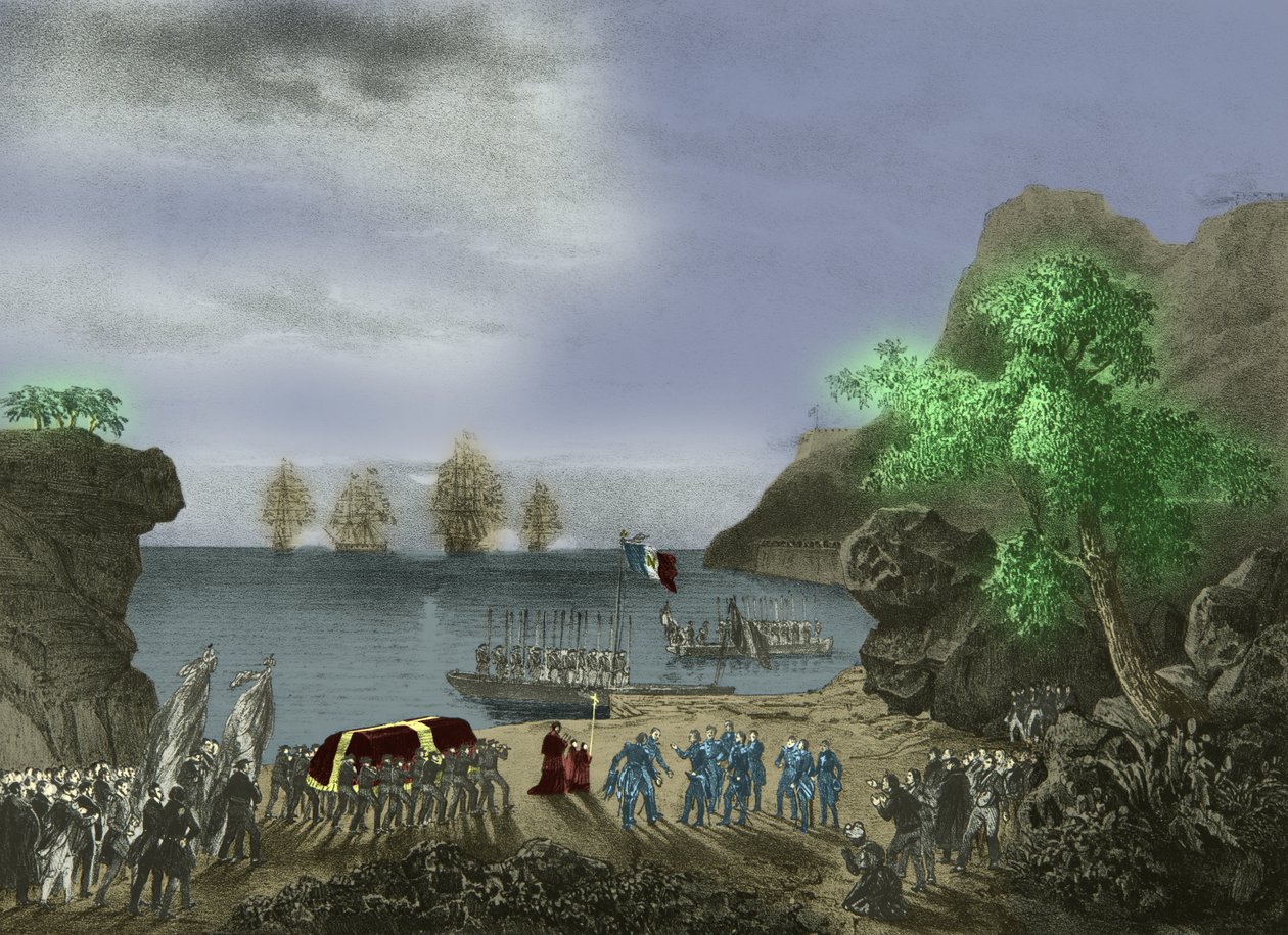 Der Sarg von Napoleon verlässt St. Helena von Josse Photo