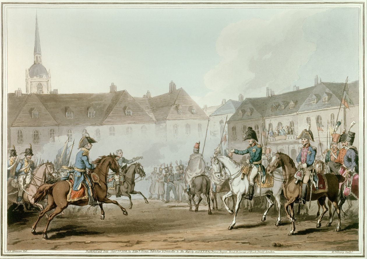 Die alliierten Herrscher nach der Schlacht von Leipzig von Josse Photo