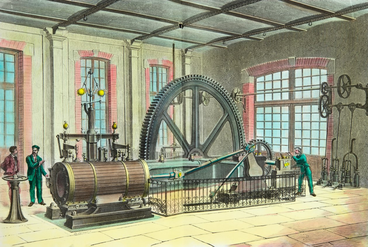 Maschine mit dem Corliss-System von Josse Photo