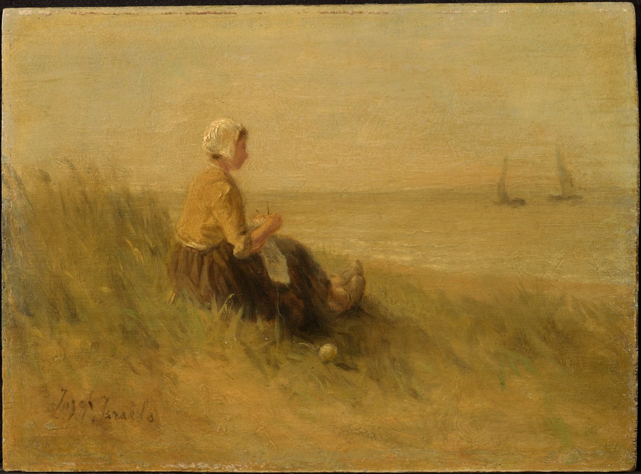 Frau am Ufer von Jozef Israëls