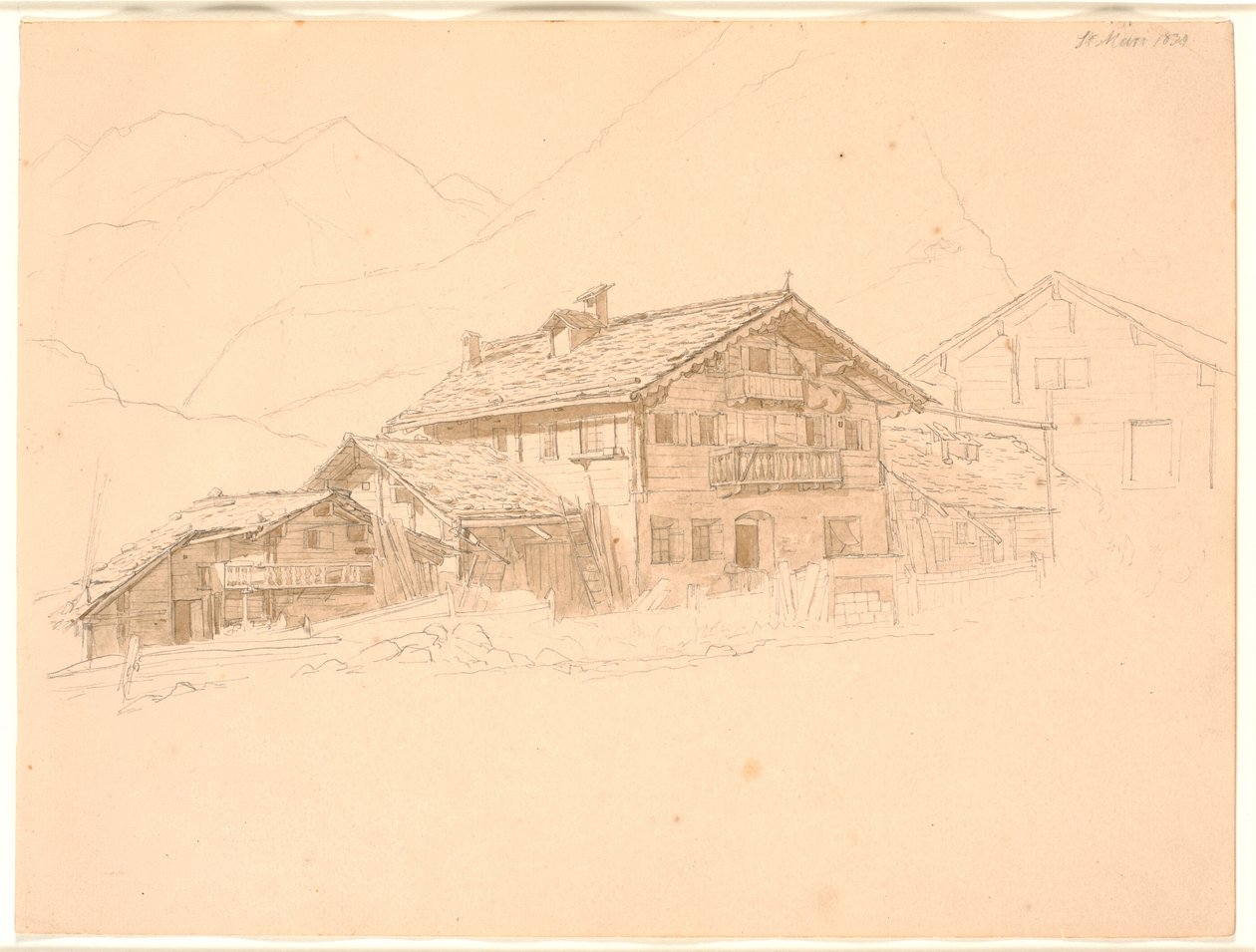 Bauernhaus in Tirol. St. Mari von Jørgen V. Sonne