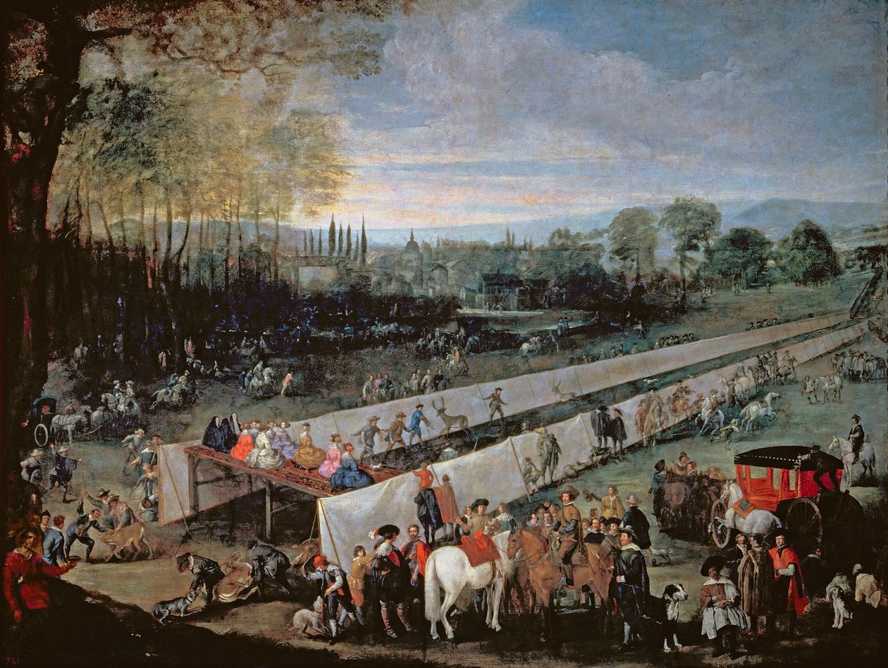 La Caceria del Tabladillo, Aranjuez von Juan Bautista Martinez Del Mazo