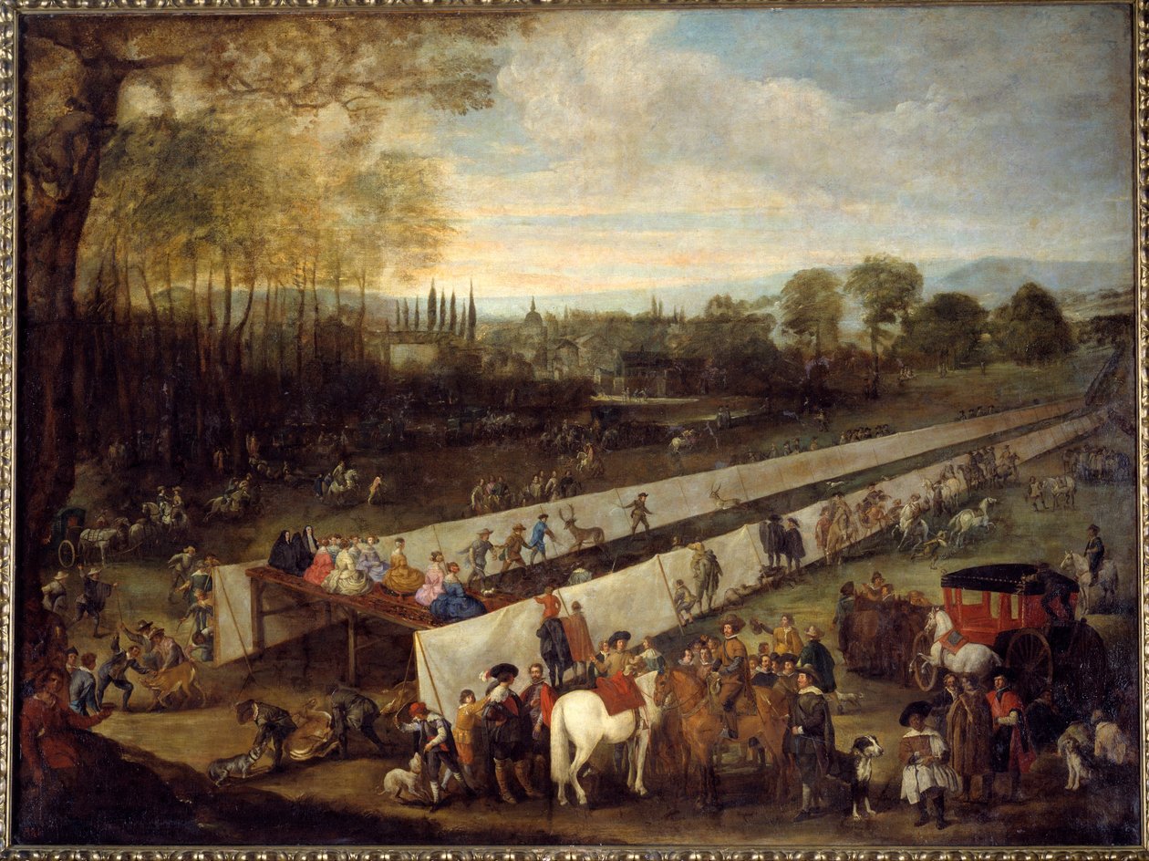 Die Jagd von Tabladillo in Aranjuez von Juan Bautista Martinez del (attr. to) Mazo