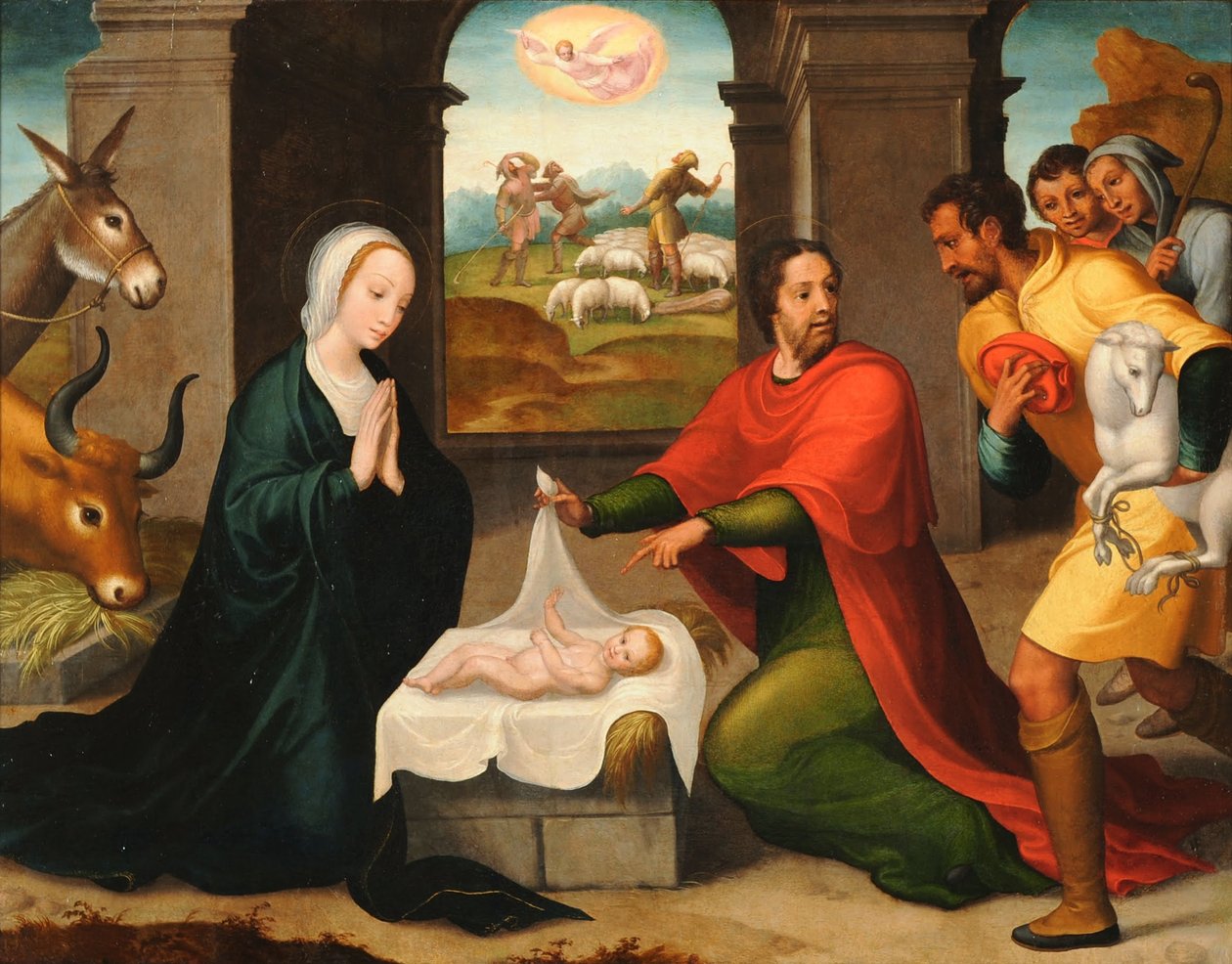 Die Anbetung der Hirten von Juan Correa de Vivar