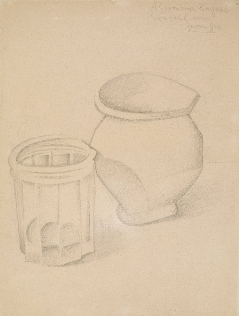 Glas und Vase, ca. 1911 von Juan Gris