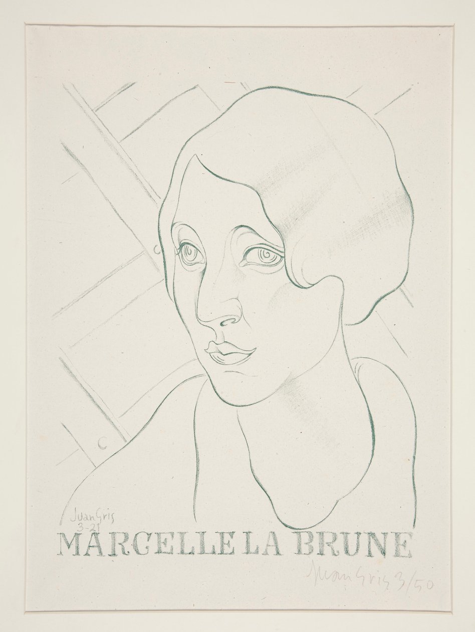 Marcelle die Brünette von Juan Gris