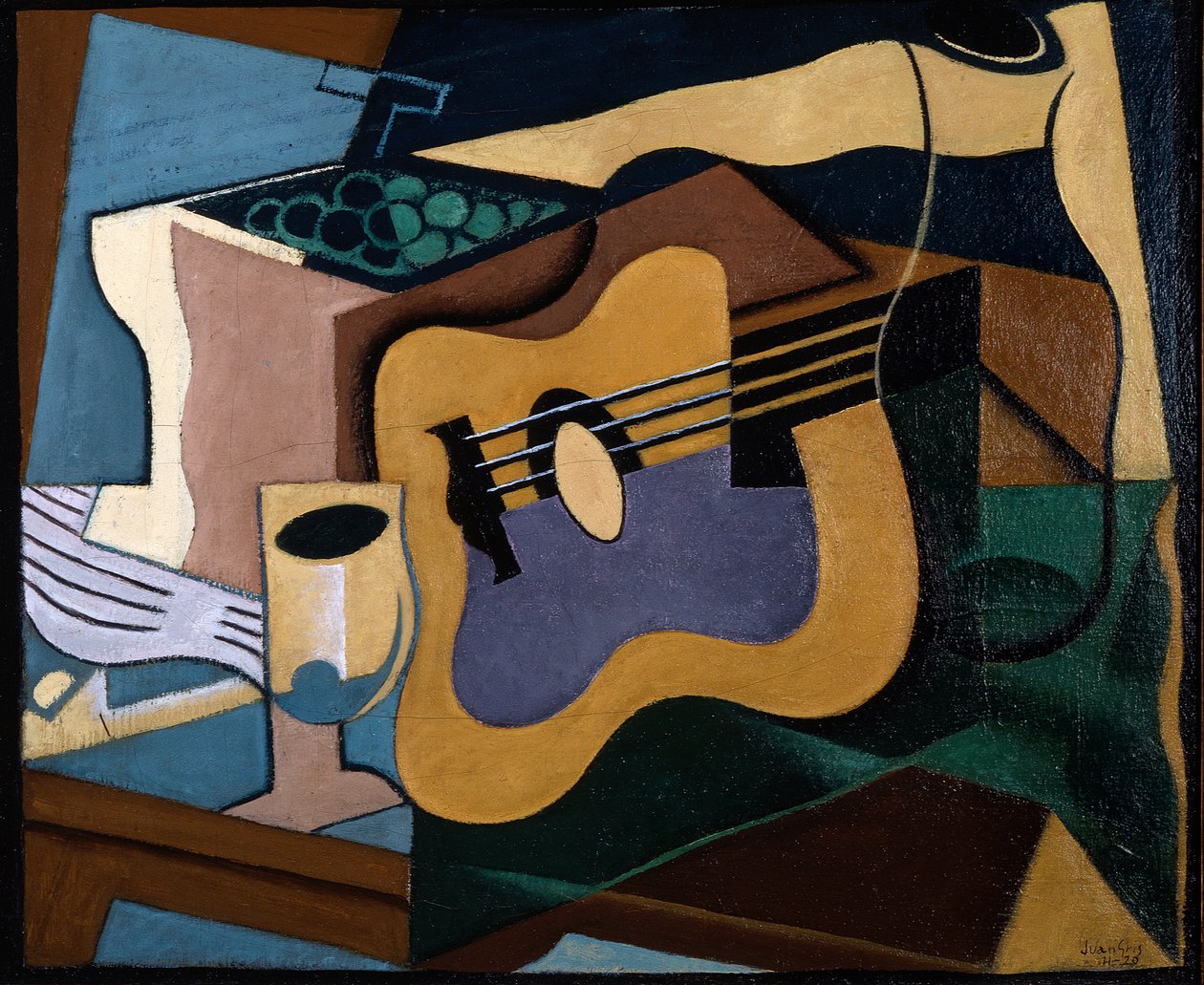 Stillleben mit Gitarre, Oktober-November 1920 von Juan Gris