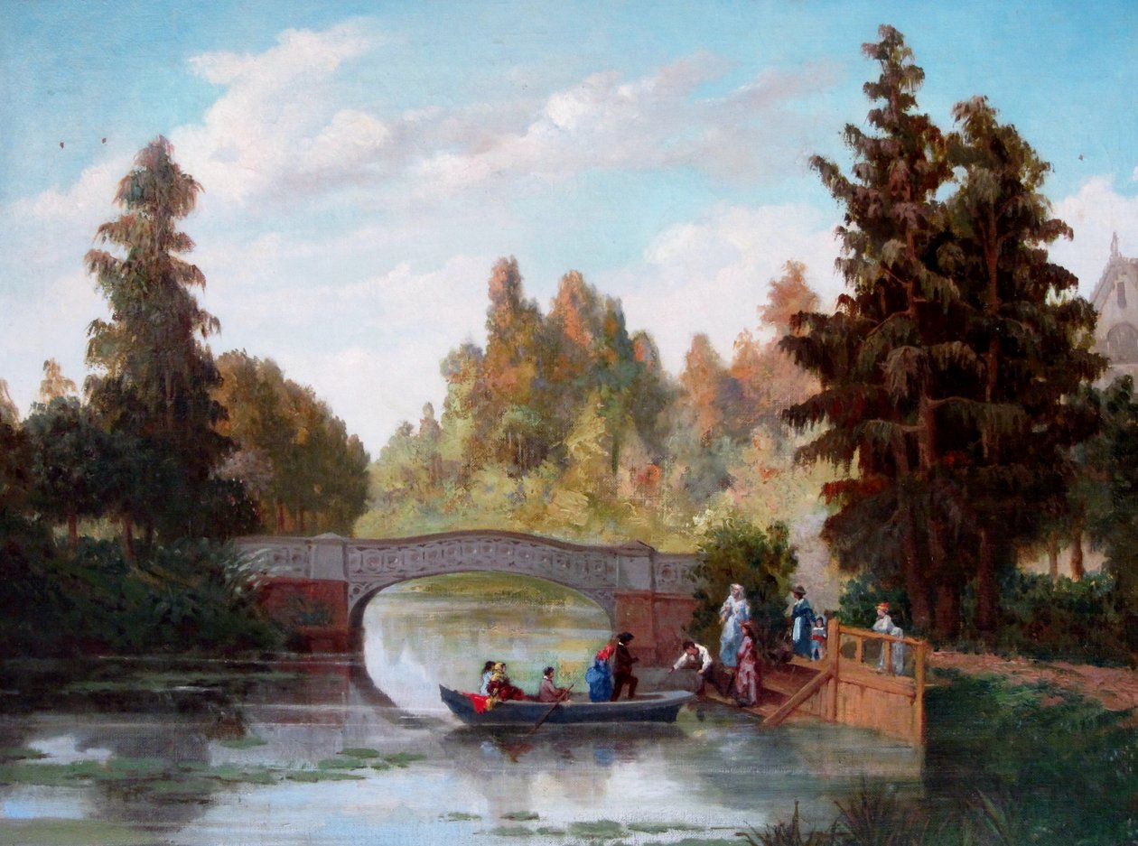 Antiker Teich im Cousiño-Park von Juan Mochi