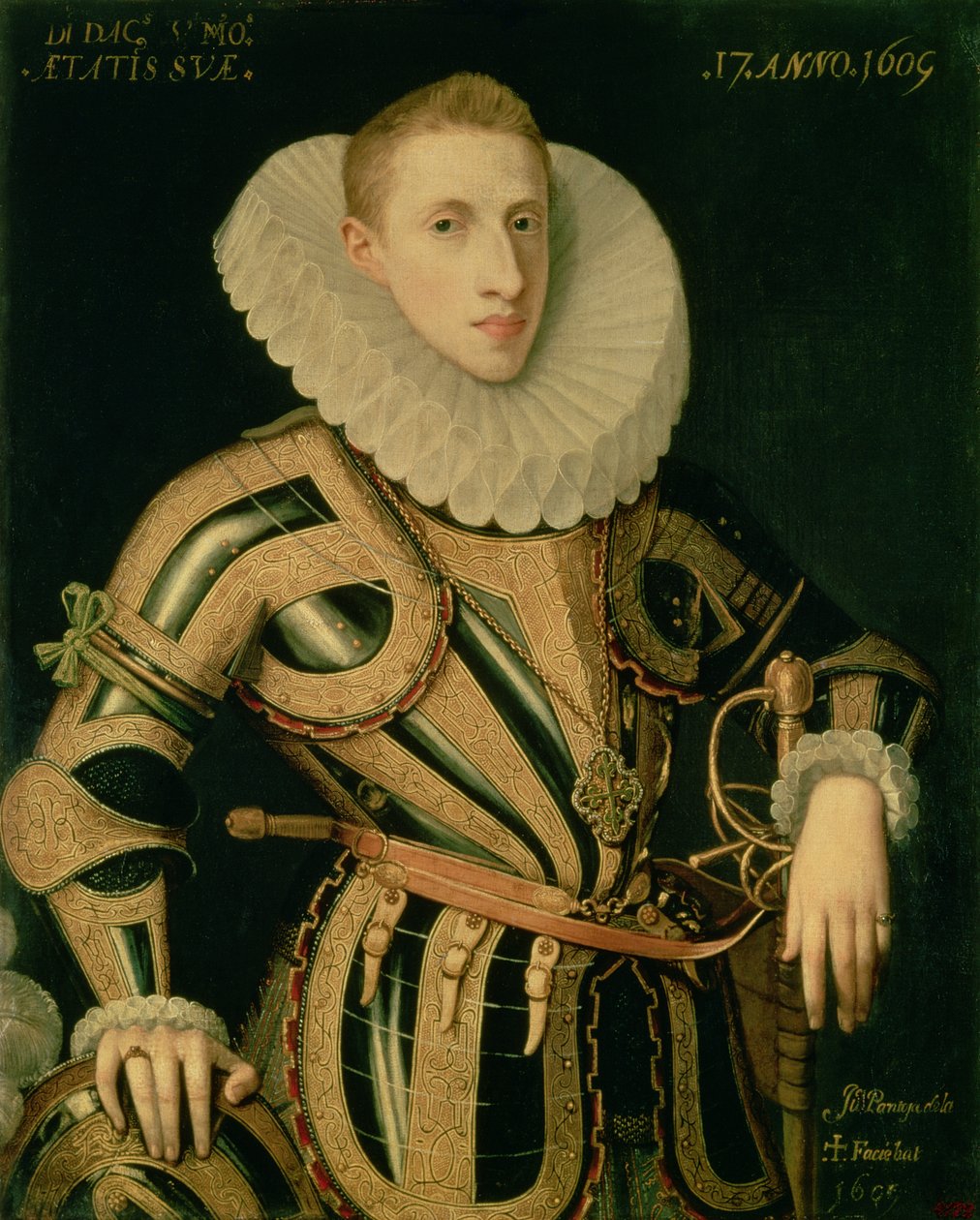 Porträt von Diego de Villamayor von Juan Pantoja de la Cruz