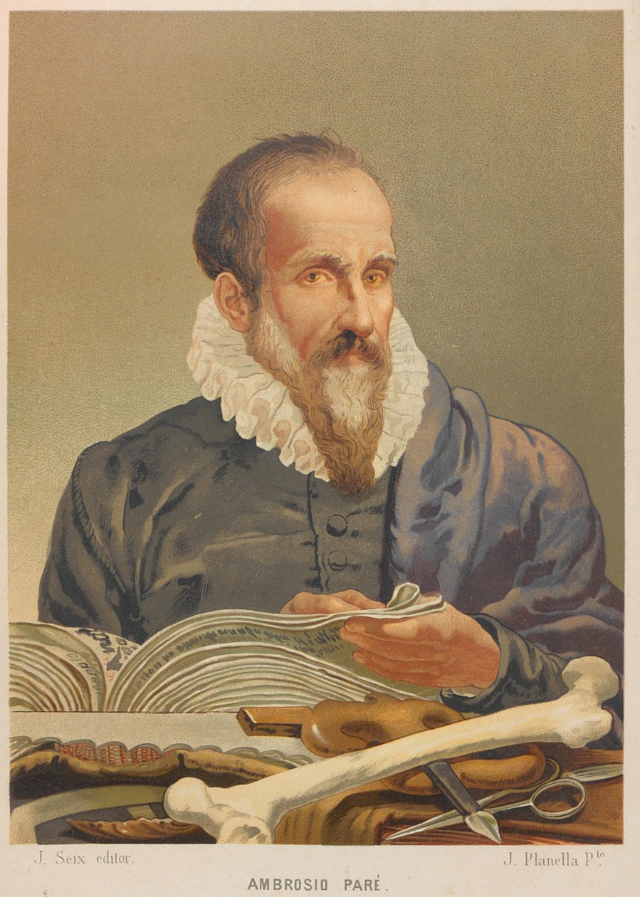 Porträt von Ambroise Paré, 1879 von Juan Planella y Rodríguez