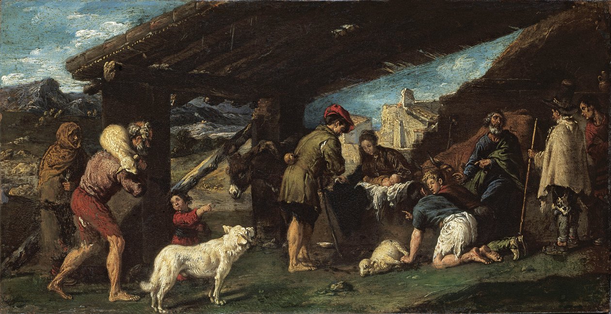 Die Anbetung der Hirten, ca. 1620 von Juan Ribalta