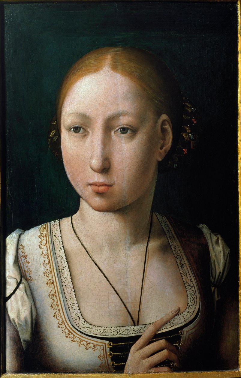 Porträt von Johanna I. von Kastilien, genannt Johanna die Wahnsinnige von Juan de Flandes