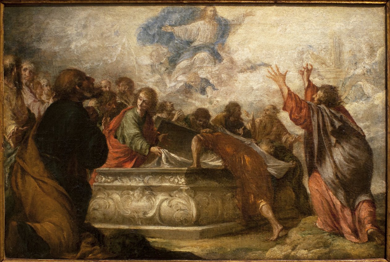 Mariä Himmelfahrt. Gemälde von Juan de Valdés Leal (1622-1690), um 1680. Museum der Schönen Künste in Sevilla, Spanien. von Juan de Valdes Leal