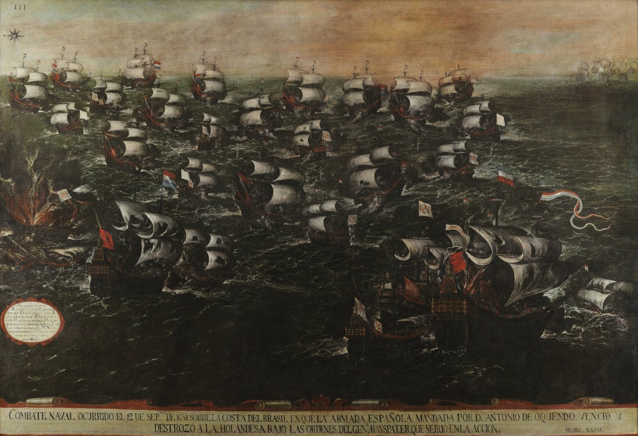 Seeschlacht von Pernambuco oder von den Abrojos (Ansicht III) von Juan de la Corte