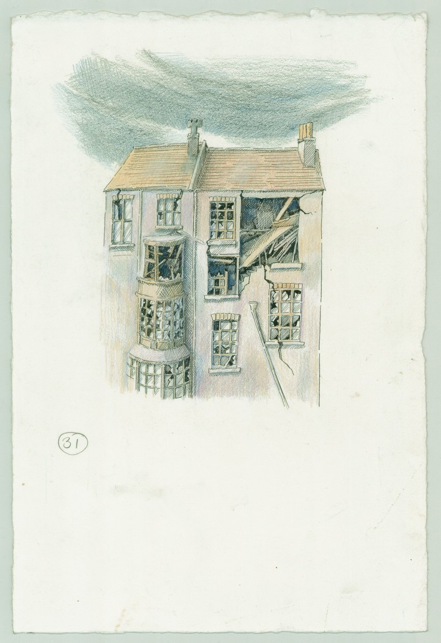 Deutscher Marinebeschuss von Scarborough, North Yorkshire, 1914 2014 von Judith Dobie