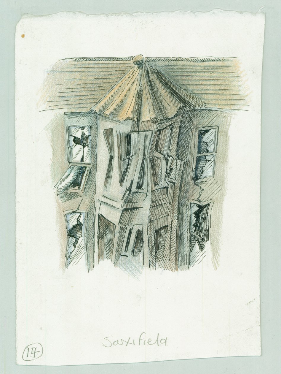 Deutscher Marinebeschuss von Scarborough, North Yorkshire, 1914 von Judith Dobie